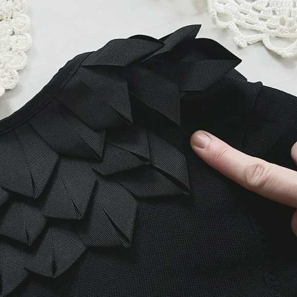 Vintage Grosgrain Ribbon Detail Zip Up Cardigan - Picture 8 of 10